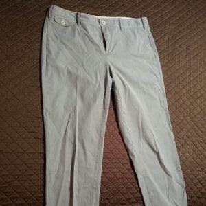 Anthropologie Paper Boy Seersucker Cropped Pants